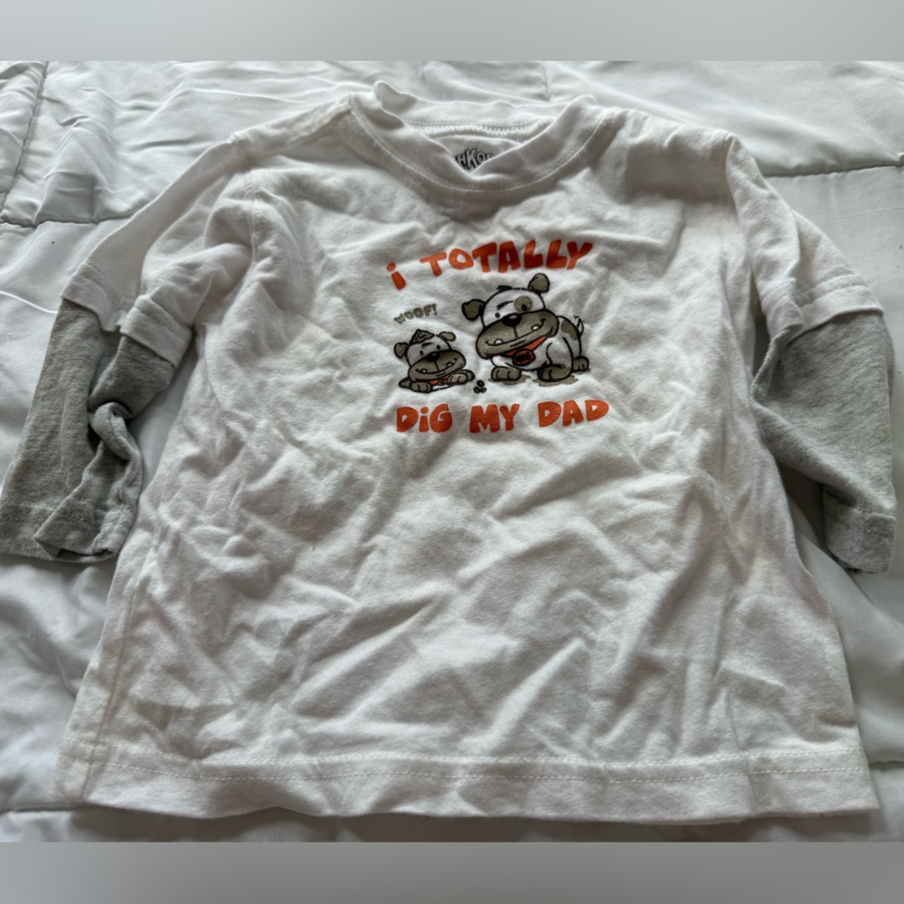 OshKosh B’Gosh Boys Cotton long sleeve Tee Dad shirt